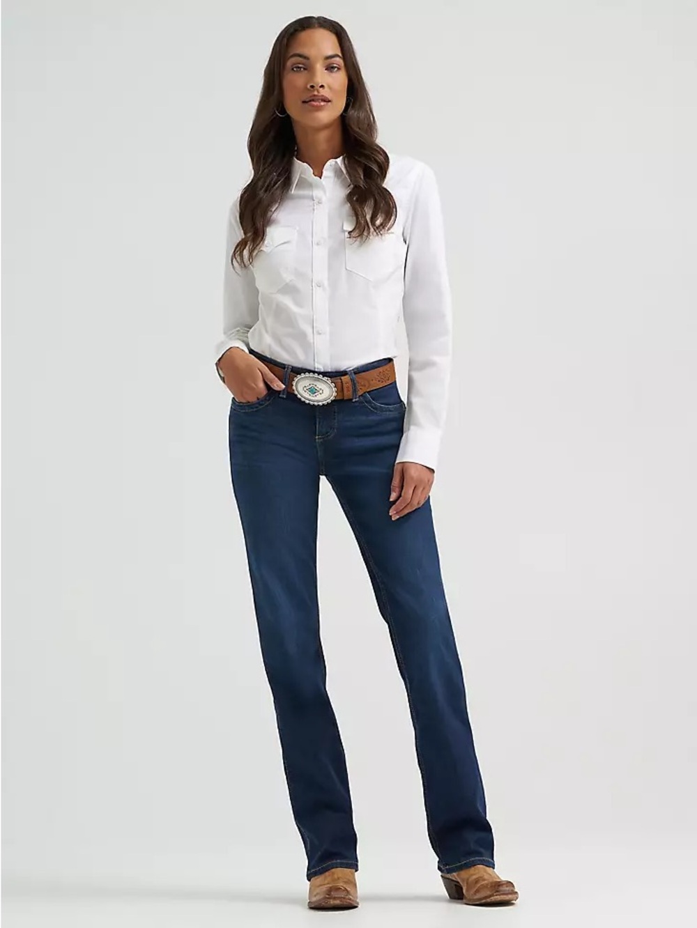 Q-Baby Wrangler Equestrian Riding Jeans 30 x 35 Tall Extra Long Dark Bootcut